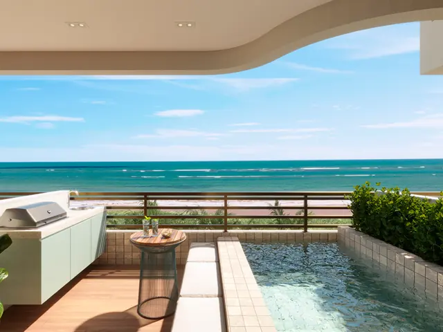 1 quarto com deck e piscina