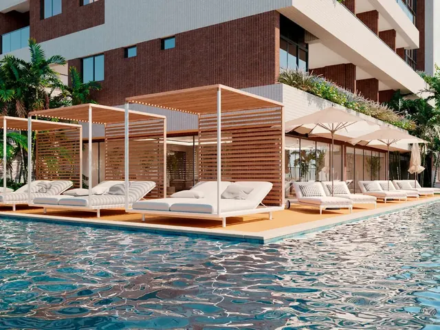 Deck e piscina